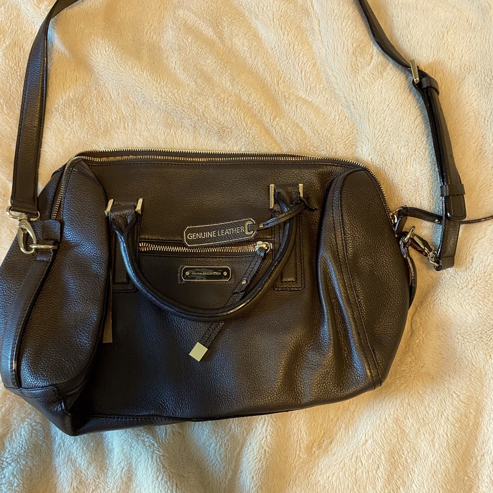 Dana Buchman brown leather shoulder/handbag NWT